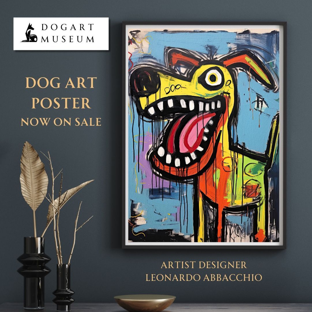 ストリートドッグ - ラブラドールレトリバー犬 No.2】抽象画 現代