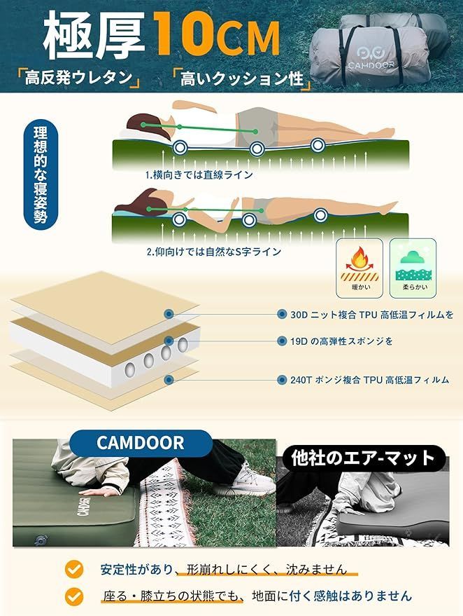 ダブル 厚手10cm