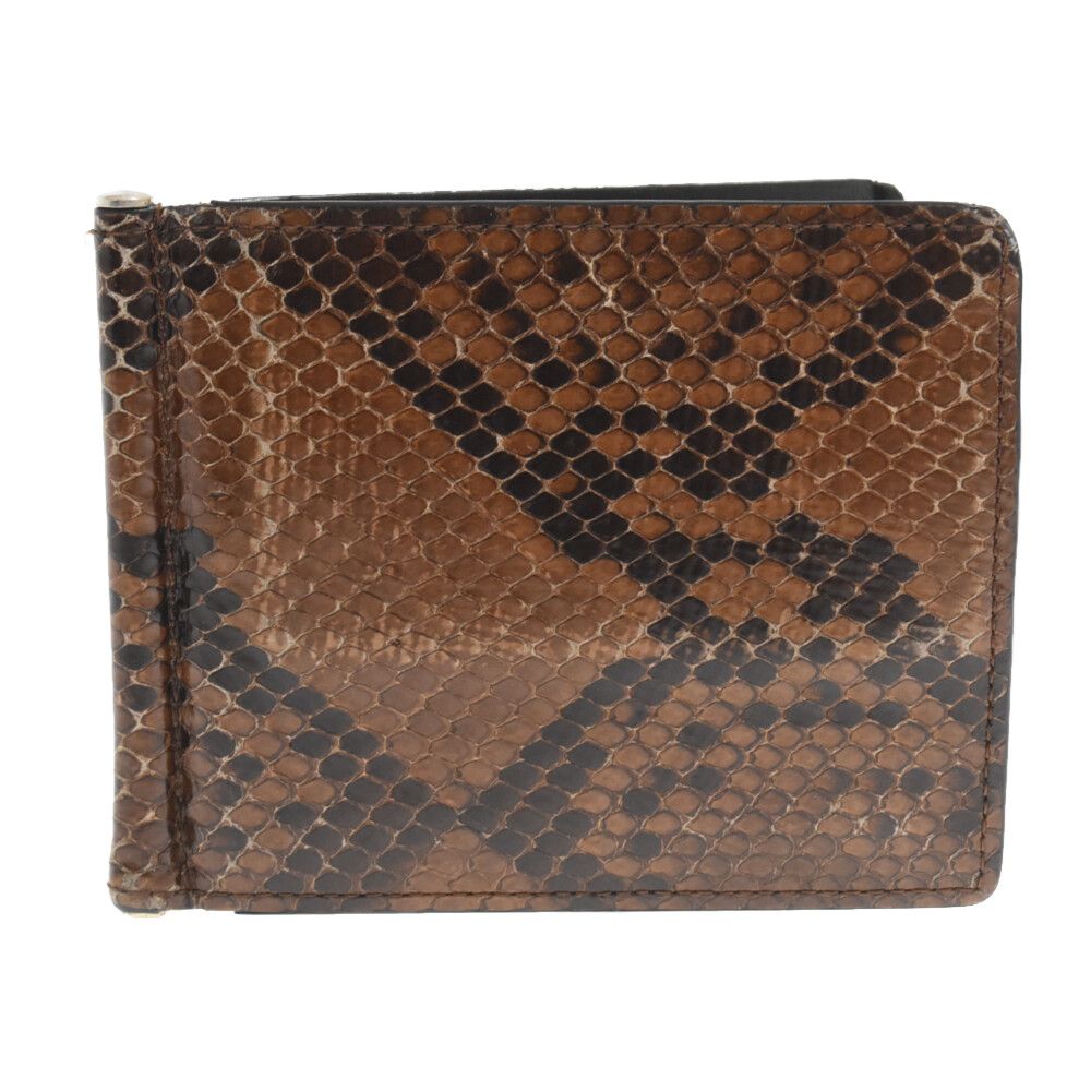 WACKO MARIA レザー マネークリップ 財布　パイソン WACKO MARIA (ワコマリア) SPEAK EASY/PYTHON CLIP WALLET(TYPE