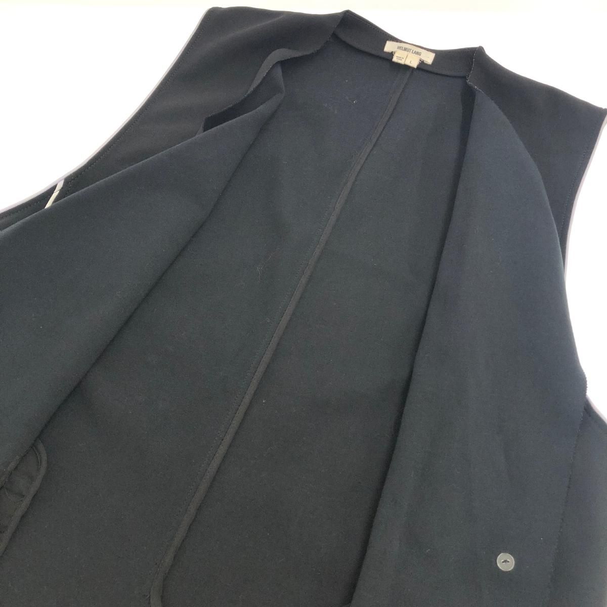美品 HELMUT LANG ヘルムートラング ベスト サイズ:L ブラック 