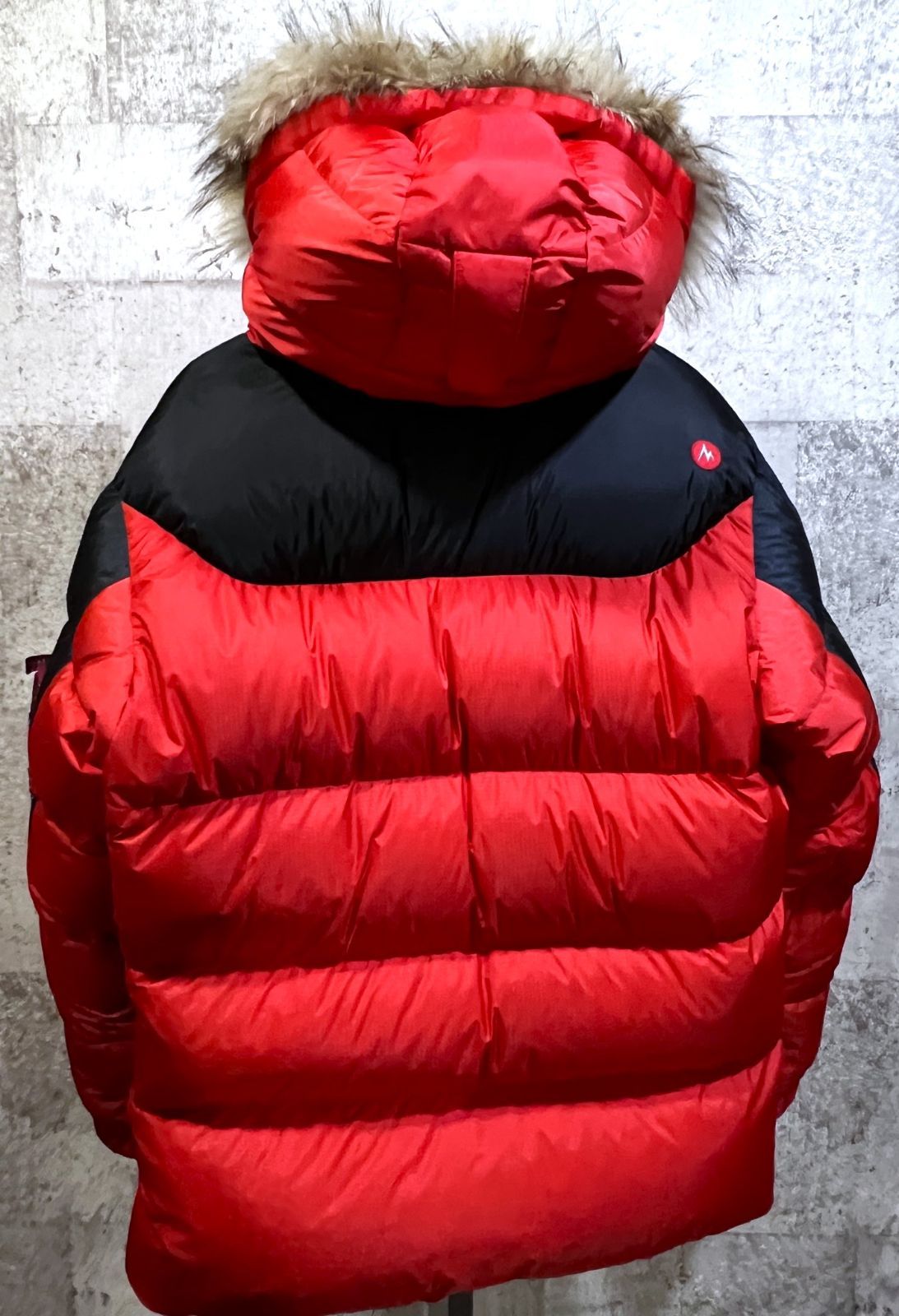 マーモット 800フィル WINDSTOPPER ダウンジャケット リアルファー 