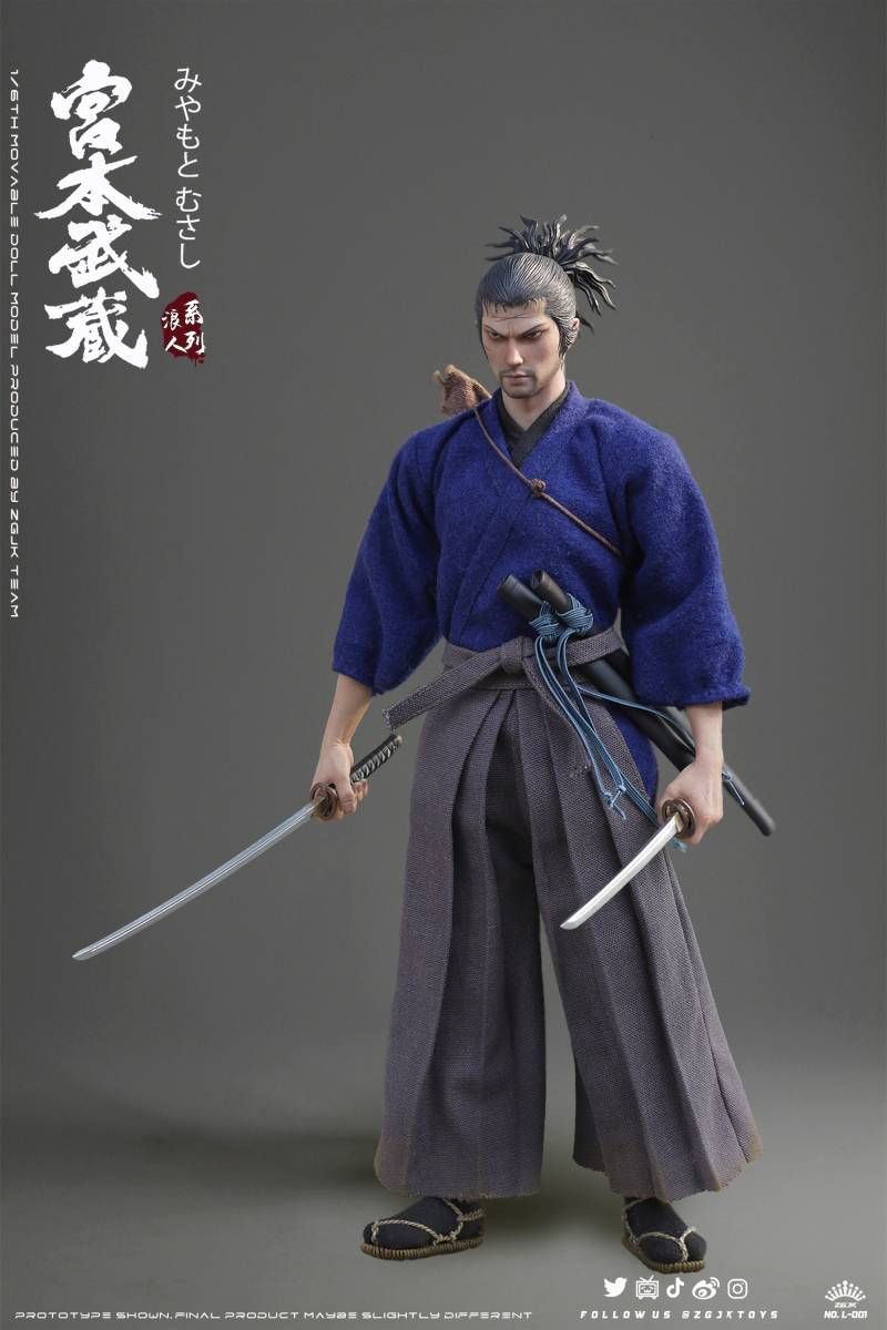 ZGJKTOYS 1/6 浪人シリーズ 宮本 武蔵 未開封新品 L-001