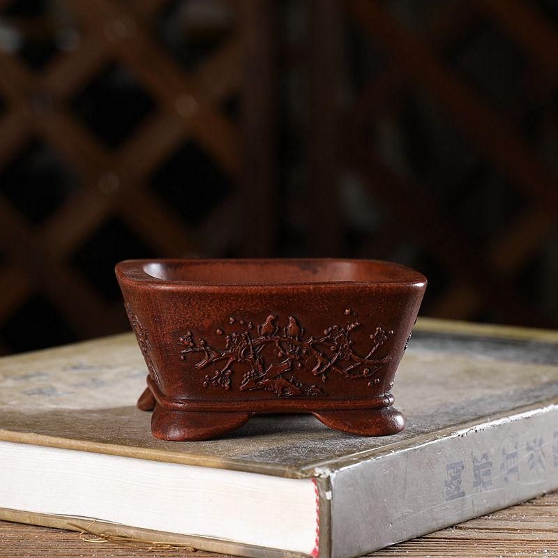 黄釉の花は蘭の盆栽鉢  植木鉢  小品盆栽鉢  大品盆栽鉢 黄釉の花は蘭の盆栽鉢 植木鉢 小品盆栽鉢 大品盆栽鉢