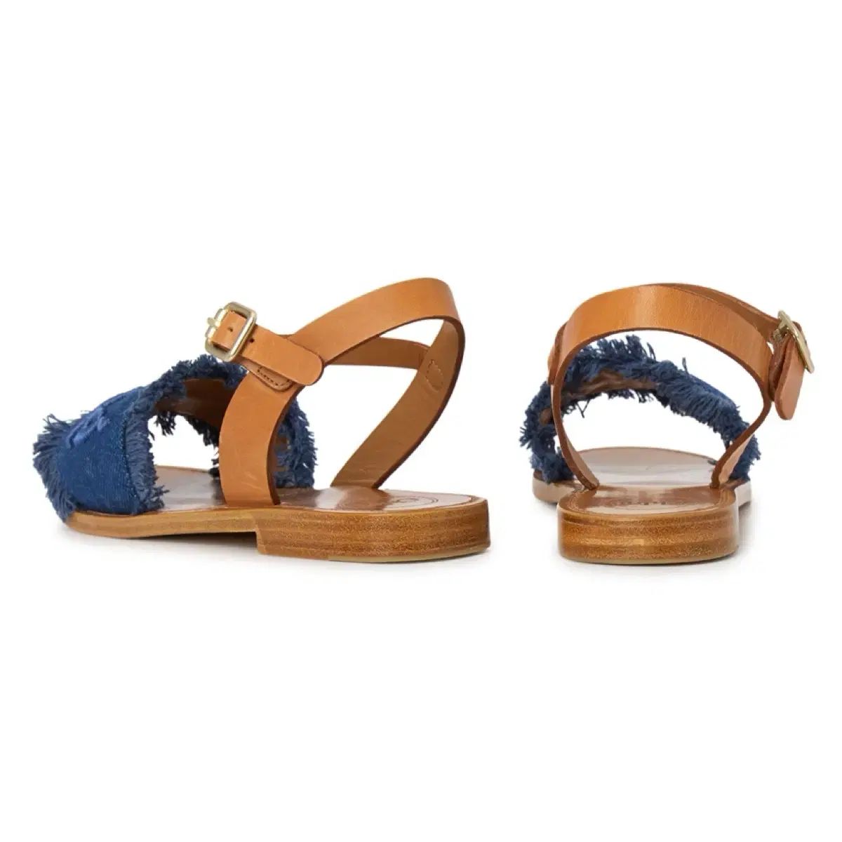  クロエ キッズ デニム ロゴ ストラップ サンダル 36 230 サンダル サンダル ミュール