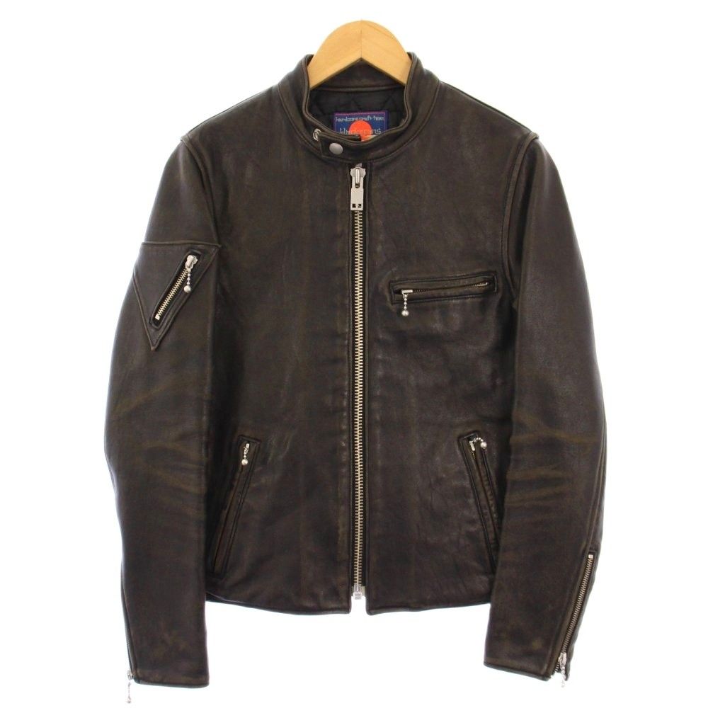 BLACKMEANS ブラックミーンズ 吾亦紅別注 シングル ライダース レザー