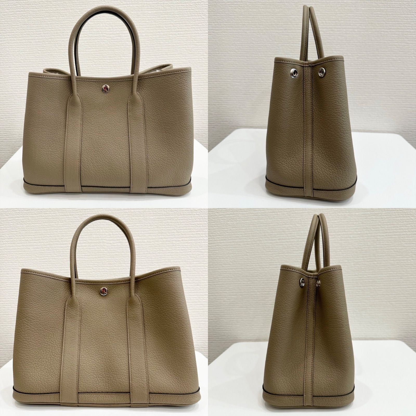 【新品2024年購入】エルメス HERMÈS バスティア ベージュマルファ HERMES【新品未使用】 エルメスガーデンパーティー 新色ベージュ