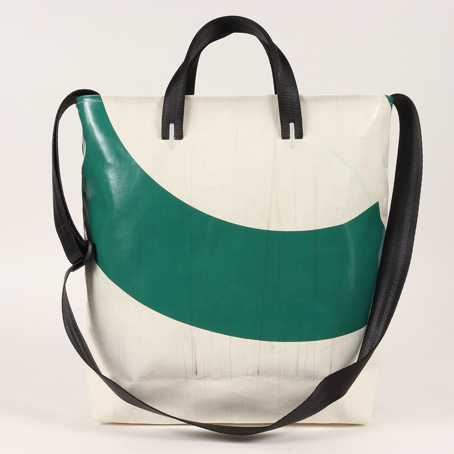 美品 FREITAG フライターグ リーランド 2WAY トートバッグ ショルダーバッグ F202 LELAND TOTE BAG SMALL  グリーン ホワイト 緑 白 鞄 カジュアル ブランド オフィス - メルカリ