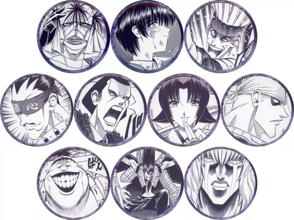 るろうに剣心展 名場面缶バッジコレクションB 全10種セット