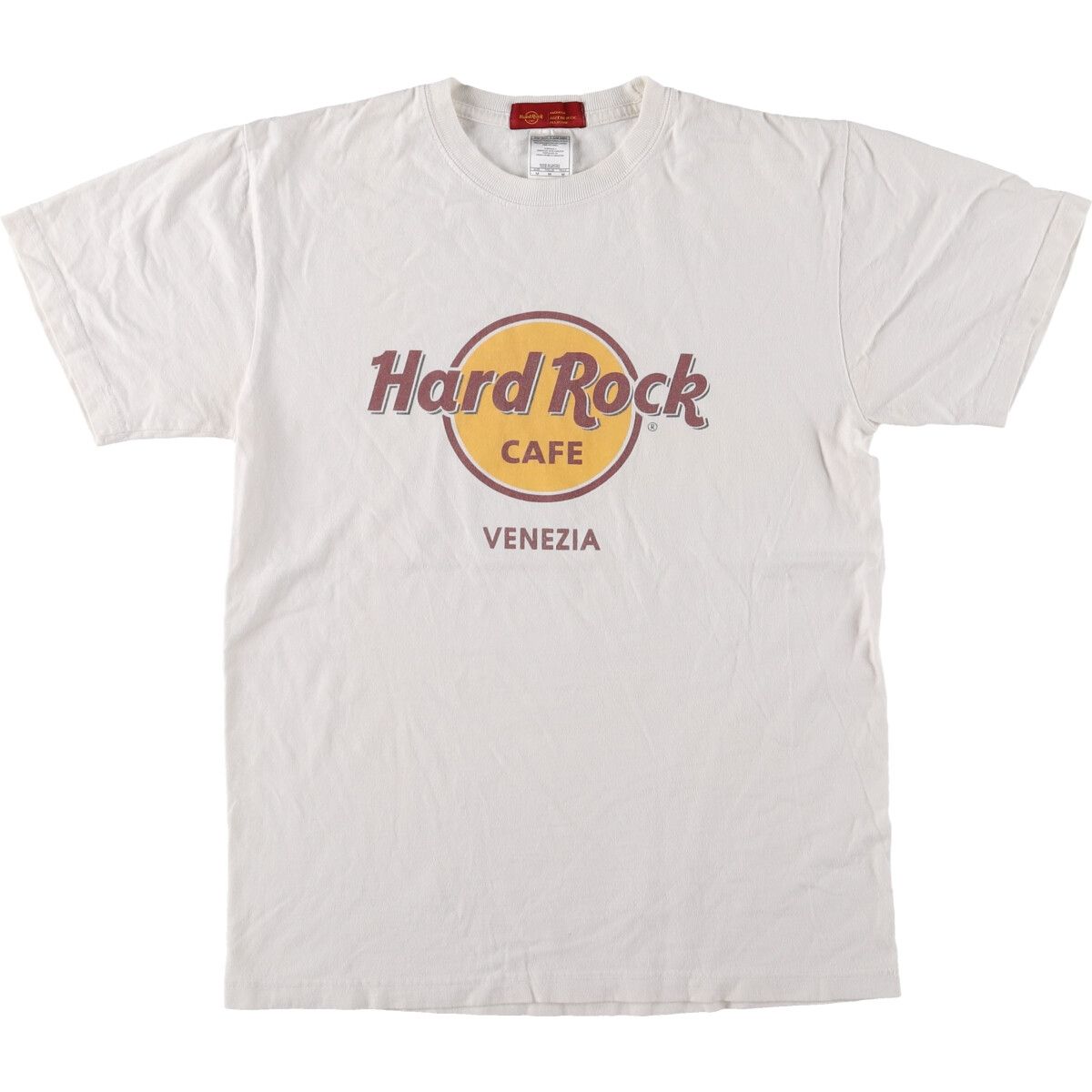 古着 HARD ROCK CAFE ハードロックカフェ VENEZIA ベネズエラ アドバタイジングTシャツ メンズM相当/eaa478629