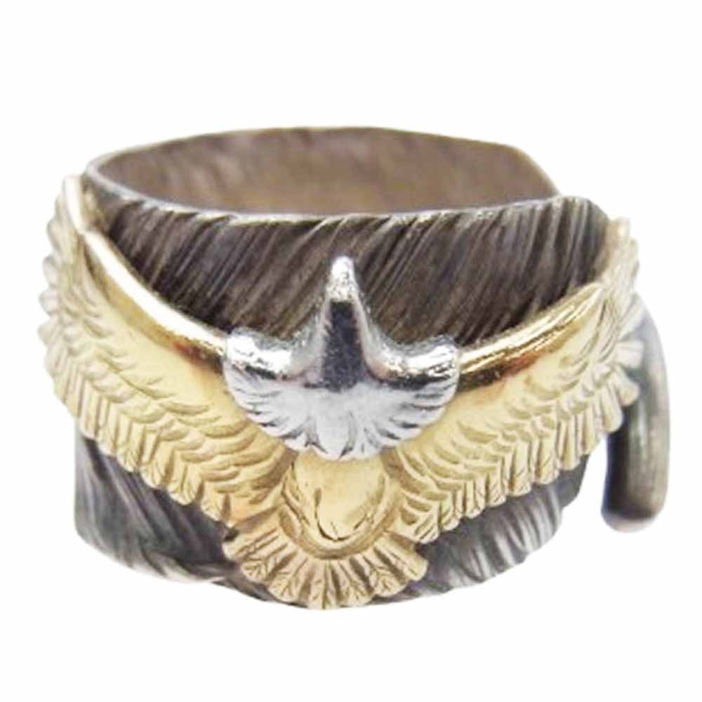 KEN KIKUCHI ケンキクチ K18イーグル付き フェザー リング 12.5号