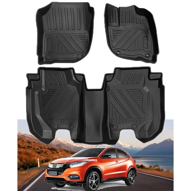 ホンダ 新型 ヴェゼル フロアマット専用 3Dフロアマット ヴェゼル ホンダ vezel フロアマット HONDA VEZEL e:HEV RV3/4/5/6型 TPE素材 ズレ防止 耐汚れ 耐磨耗性 防水仕様 車内用品 内装 カーパーツ カー