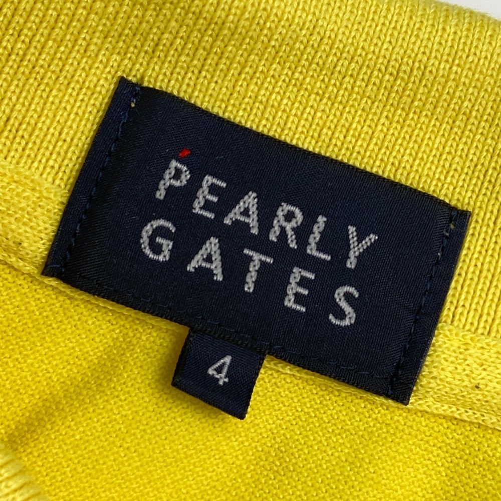 美品　PEARLY GATES 蛍光イエロー ポロシャツ サイズ4 PEARLY GATES イエローポロシャツ サイズ4 - メルカリ