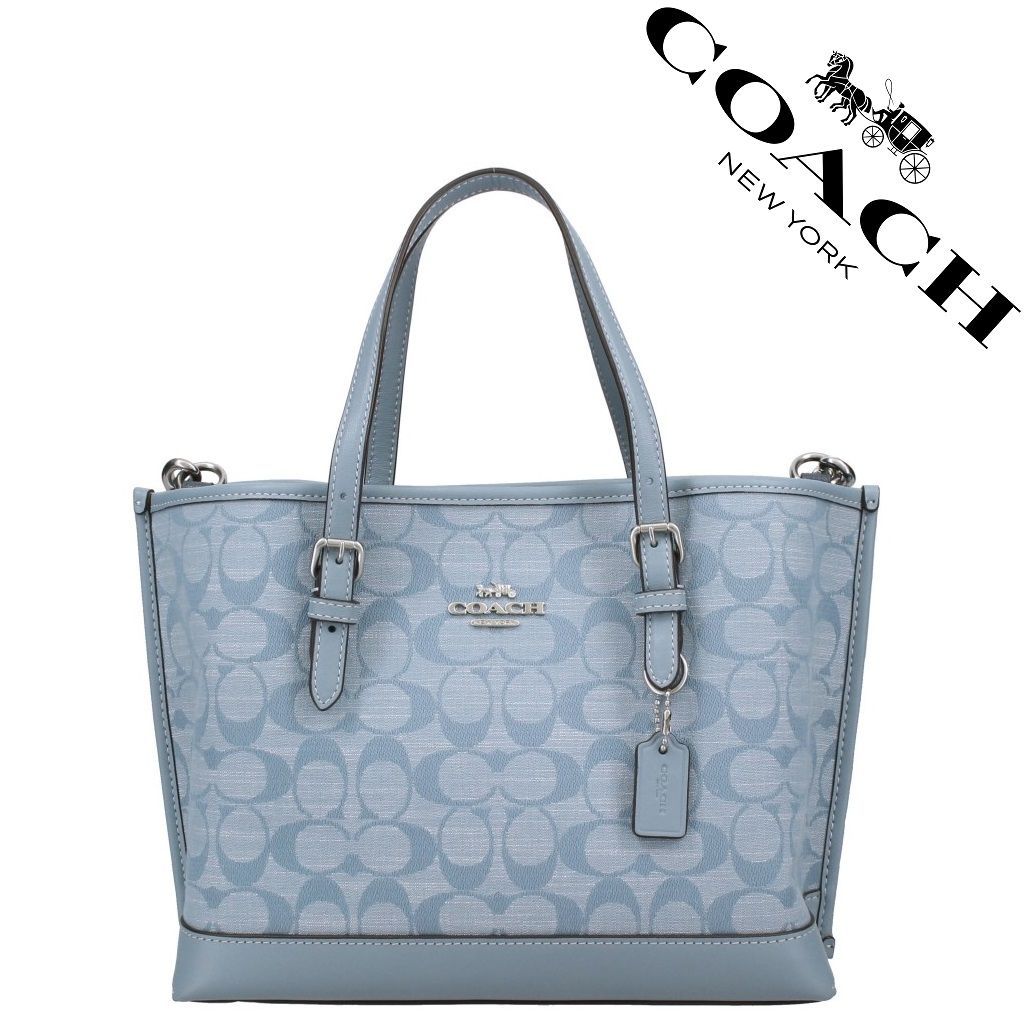 セール中】COACH コーチバッグ CH228 デニム系ブルー ハンドバッグ ...