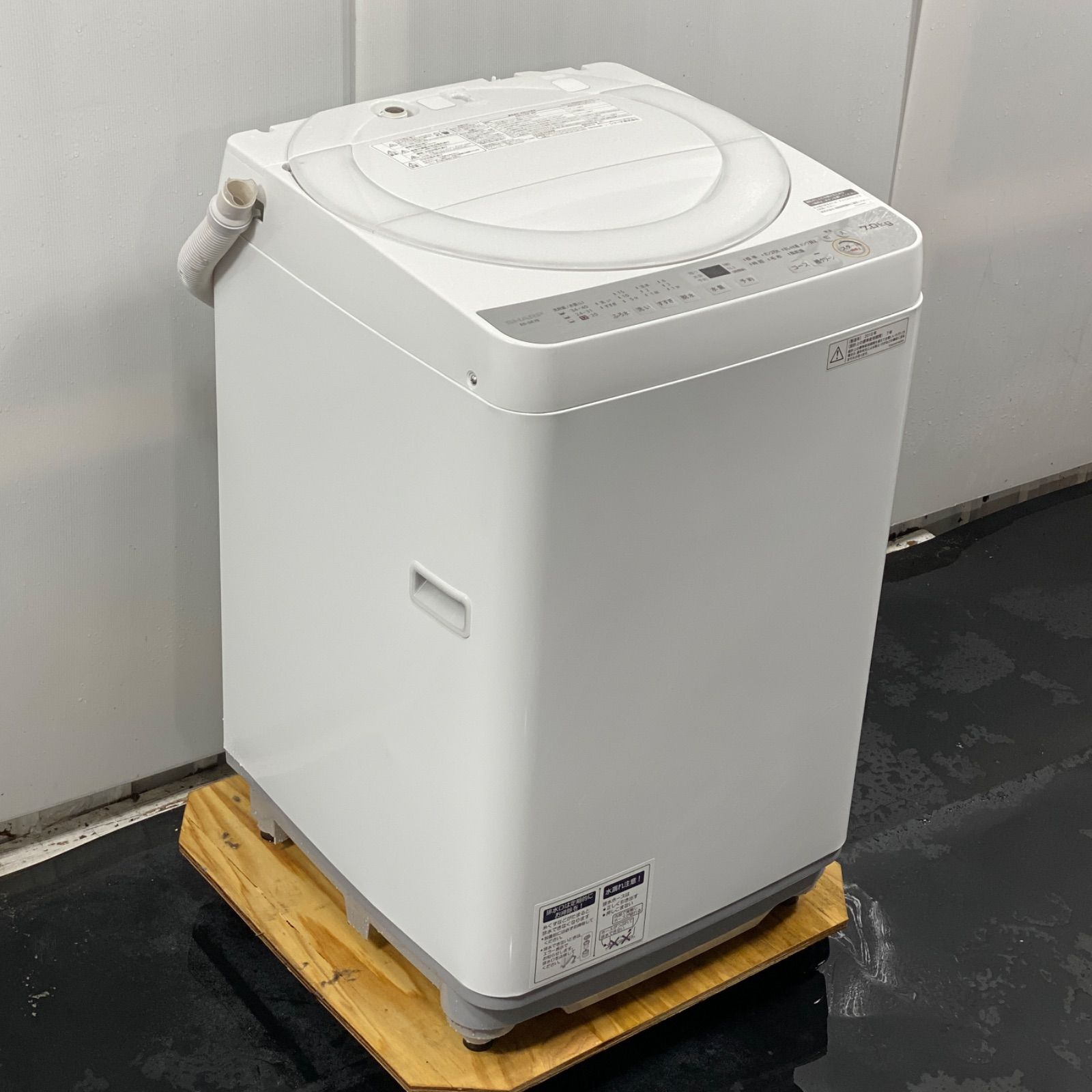 シャープ 全自動洗濯機7kg ES-GE7B-W/2018年製 分解洗浄済み - メルカリ