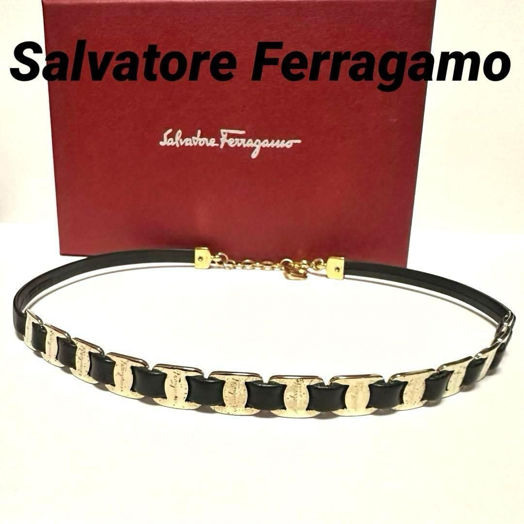 サルヴァトーレフェラガモ Ferragamo ヴァラ チョーカー ヴァラチェーン