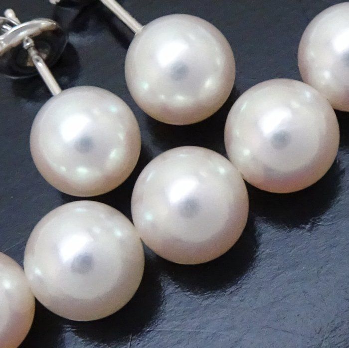 MIKIMOTO ミキモト パール ネックレス ピアス 2点セット 真珠7.5～8.2ミリ K18WG ホワイトゴールドxシルバー  /292790【中古】【BJ】 - メルカリ