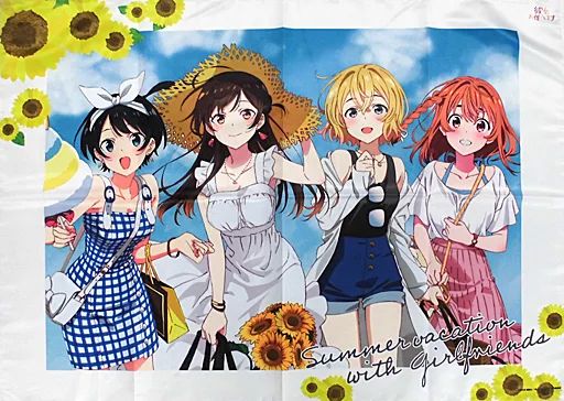 中古】雑貨 水原千鶴＆七海麻美＆更科瑠夏＆桜沢墨 B1マルチクロス