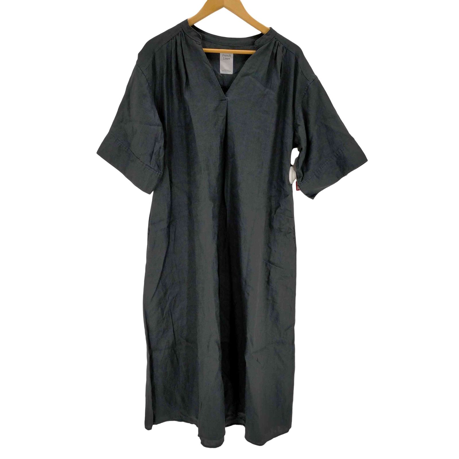 ユナイテッドアローズグリーンレーベルリラクシング UNITED ARROWS green label relaxing フレンチリネン シャツワンピース レディース