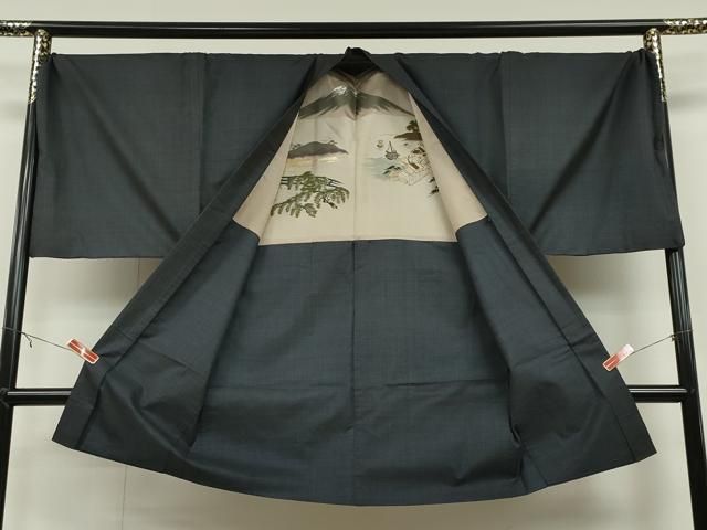 平和屋着物＃男性 本場大島紬 長羽織 100亀甲 総詰め キングサイズ 正絹 CAAT5766id