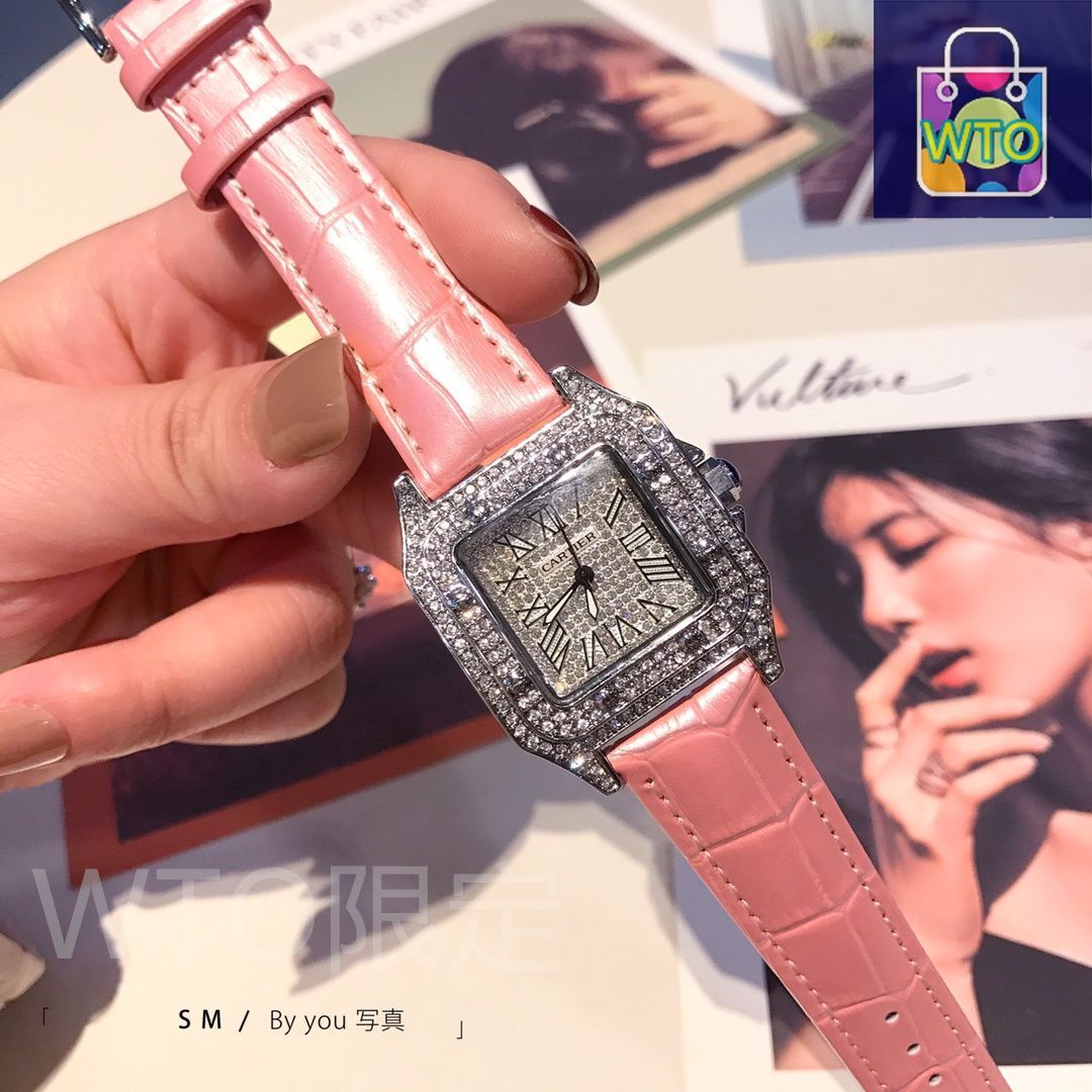 セール商品再値下げ中。 今日 CARTIER カルティエ サントス レディース 満 シリーズ腕時計-WTO輸入1