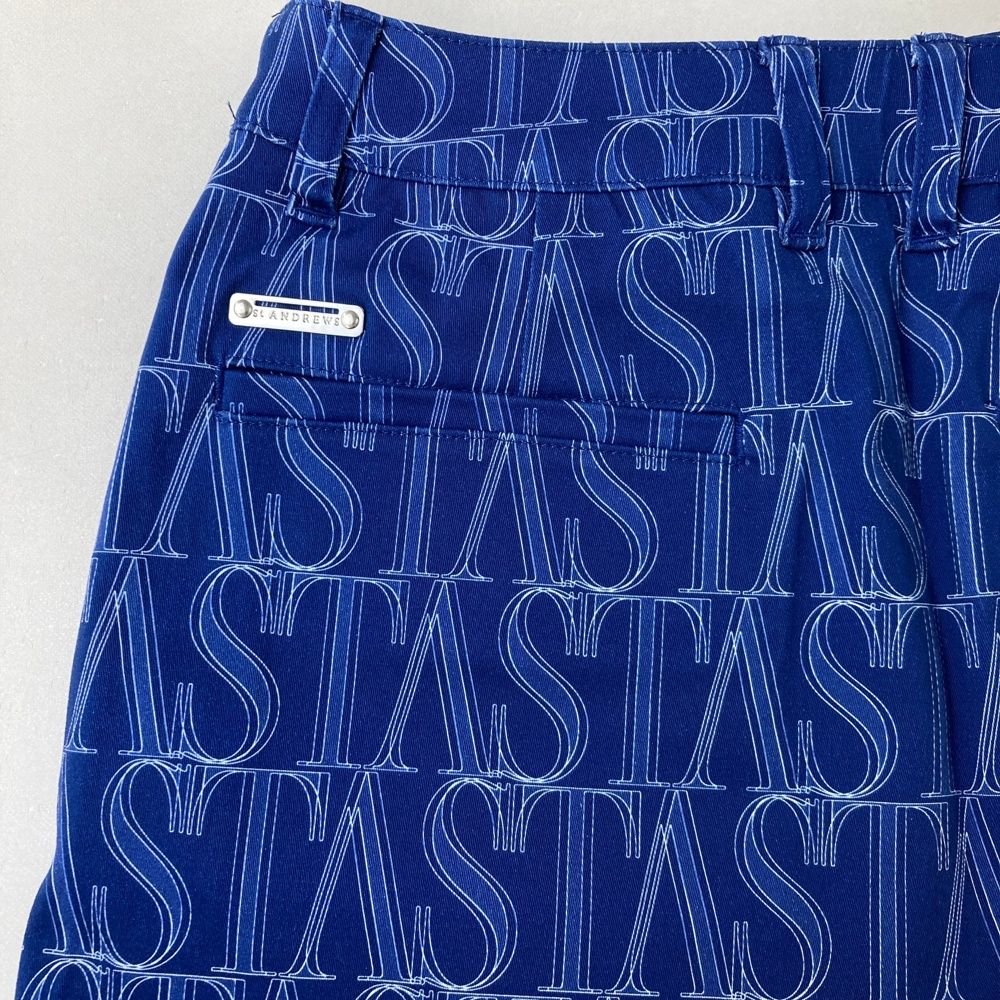 サイズ S ST ANDREWS セントアンドリュース ストレッチスカート 総柄 ブルー系 240101540633 ゴルフウェア レディース ストスト LLC-HASEGAWATOSO_COM