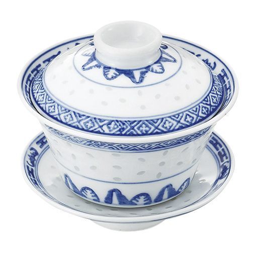 まとめ買い カンダ ホタル陶器 龍 3斗茶碗 蓋.受皿付 ×3