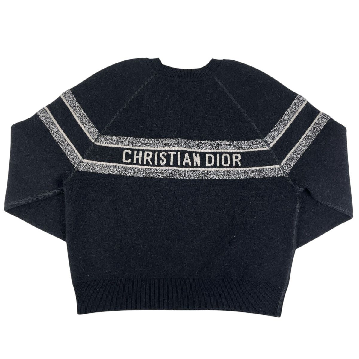 Christian Dior 長袖ニット　セーター　ロゴ入り　美品 クリスチャンディオール Christian Dior ロゴ ニット セーター