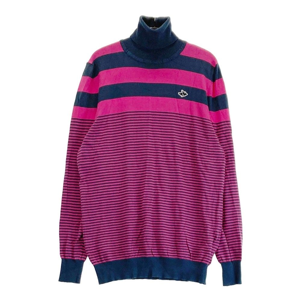 Pearly gates パーリーゲイツ 総柄 裏起毛 スウェット モックネック