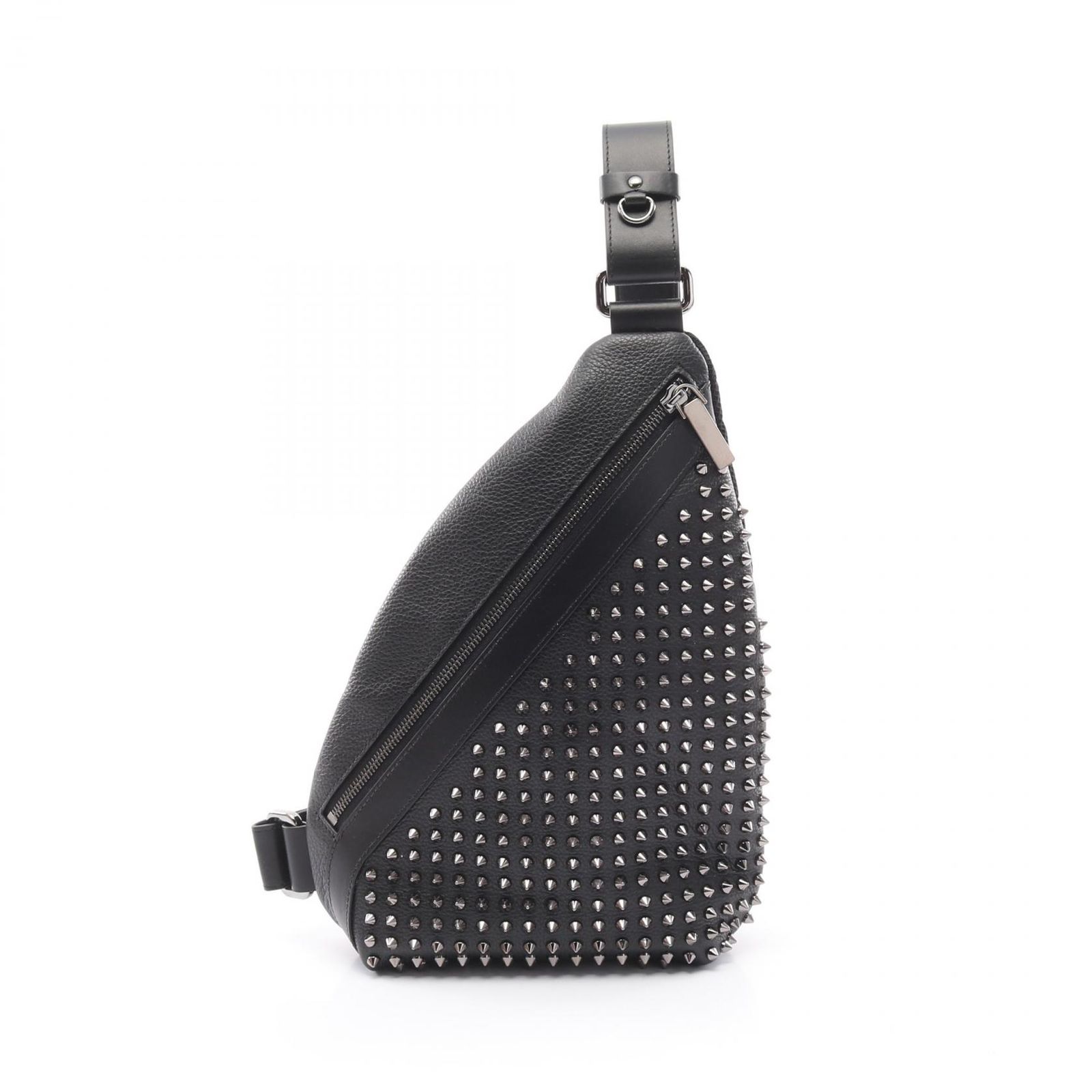 クリスチャンルブタン Christian Louboutin ウエストバッグ ボディバッグ Funky ファンキー 1255046B078 ブラック レザー ボディバッグ メンズ