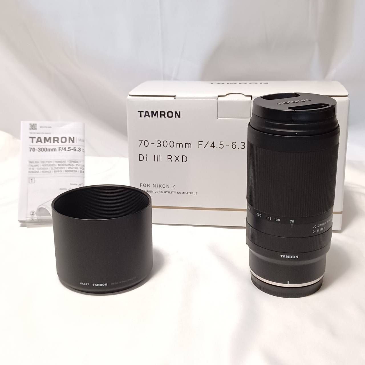 使用感激少の特上品 タムロン TAMRON 70-300mm F/4.5-6.3 Di III RXD