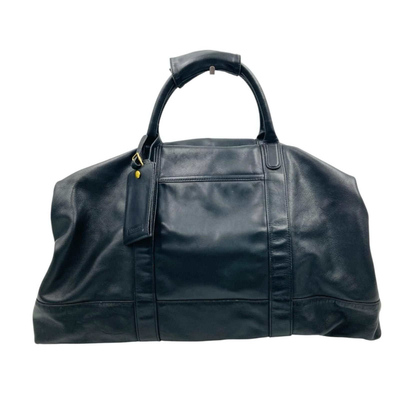 coach  コーチ　レザーボストンバック　黒 COACH コーチメンズバッグ 2WAY レザーボストンバッグ 新入荷