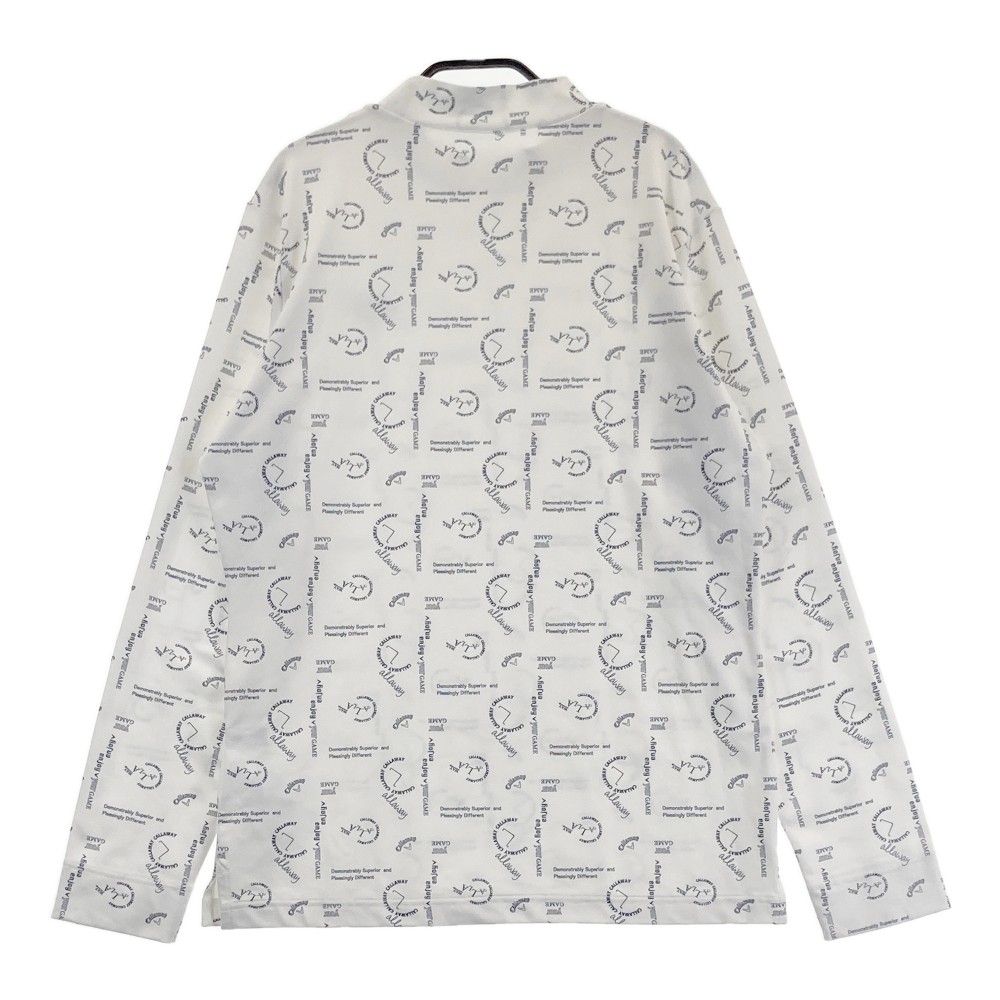 サイズ：LL CALLAWAY キャロウェイ ハイネック長袖Tシャツ 総柄
