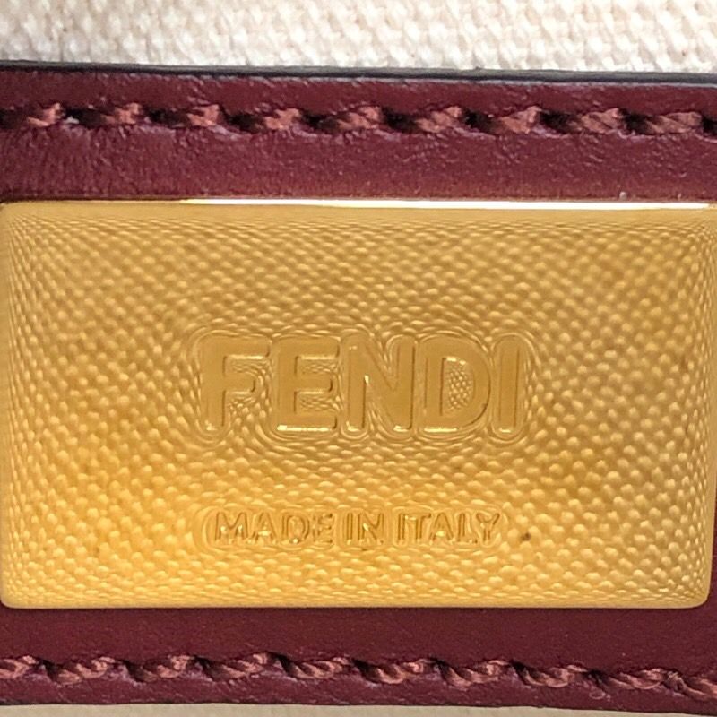 フェンディ FENDI ピーカブーレギュラー 8BN290 アイボリー/ボルドー  