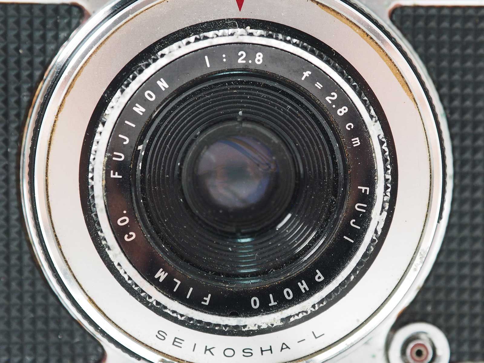 富士フイルム FUJICA Drive フジカドライブ ストラップ付き ハーフサイズカメラ ハーフカメラ FUJINON 2.8cm F2.8 [並品] #Z2193A