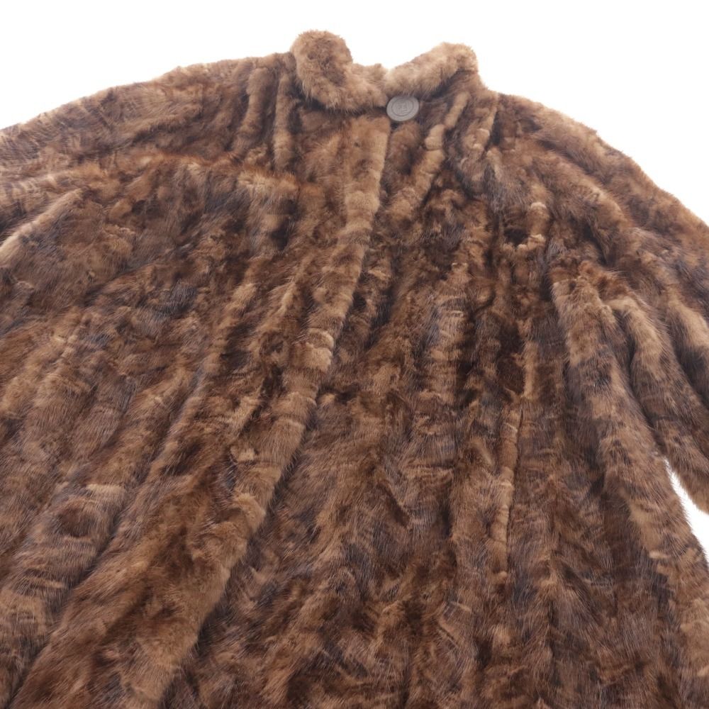 □ フェンディ ローマ ロングコート 長袖 アウター ミンク ファー