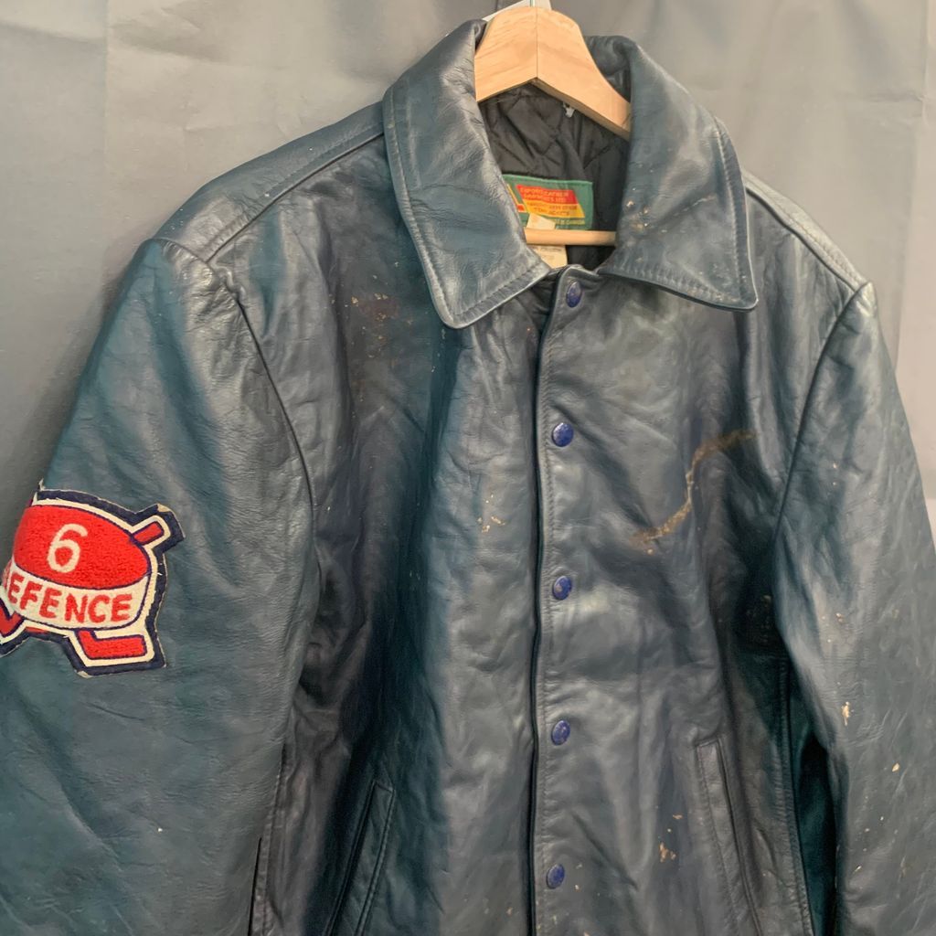 バーシティジャケット レザースタジャン