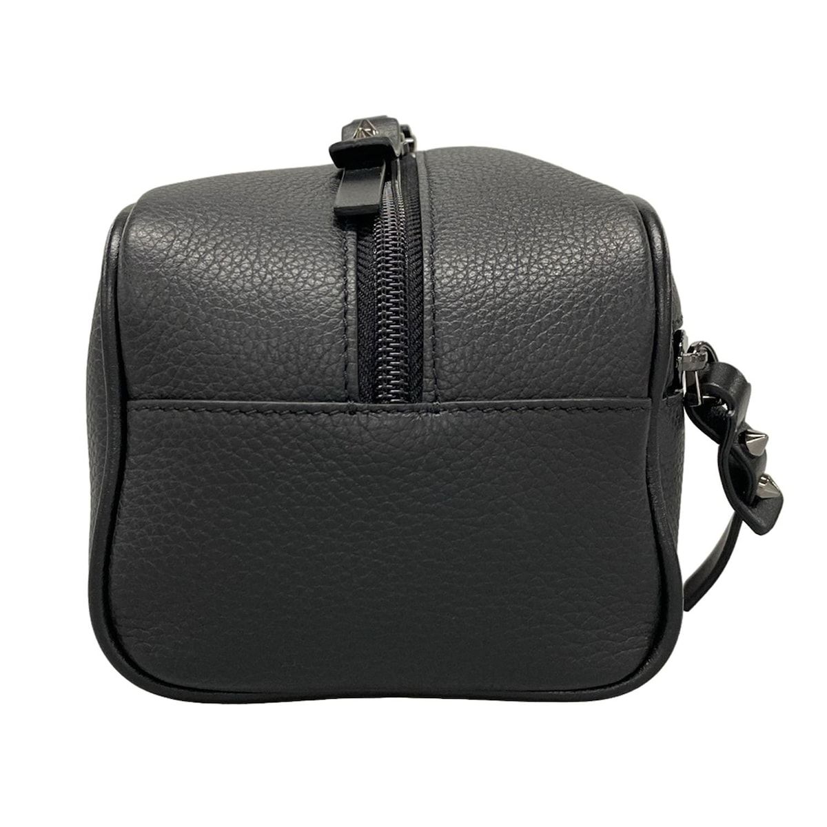 CHRISTIAN LOUBOUTIN クリスチャンルブタン クラッチバッグ 1205142 黒×レッド スタッズ レザー