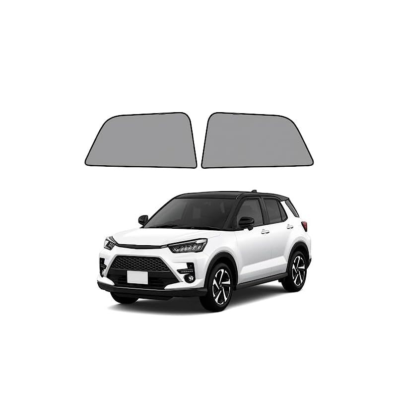 CDEFG 車用サンシェード トヨタ ライズ ダイハツ ロッキー 2019 現行 車窓 日よけ 紫外線カット メッシュカーテン 軽量 インテリア 遮光カーテン 2枚×後席用