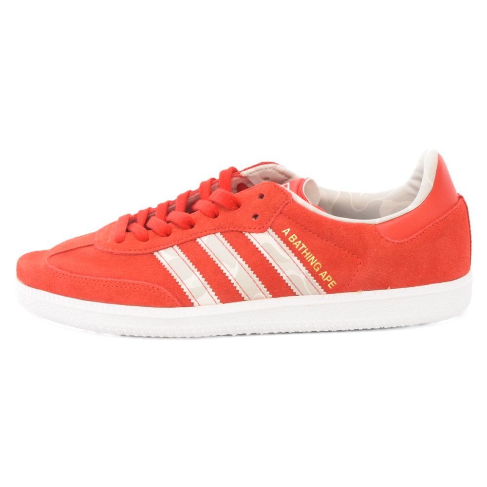 adidas (アディダス) SAMBA BAPE サンバ ベイプ ローカットスニーカー レッド F36707 US8.5/26.5cm