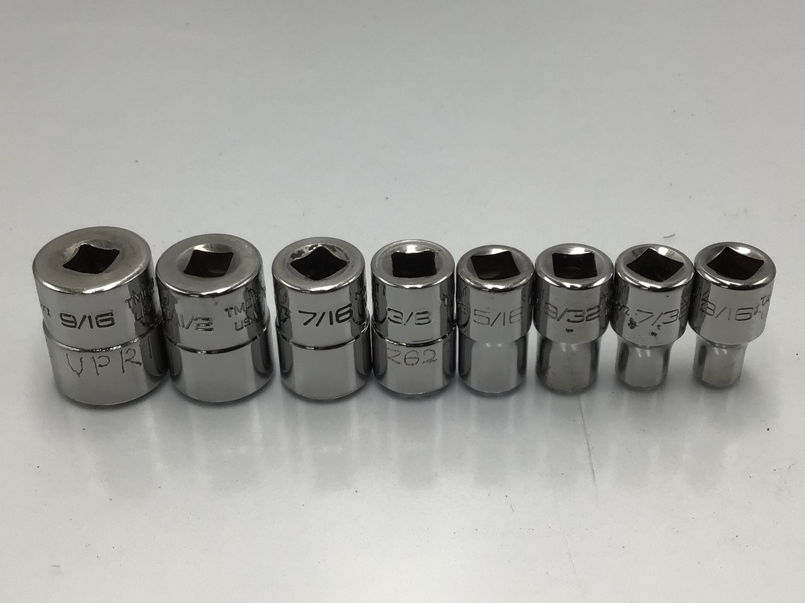 品 〇Snap-on スナップオン インチサイズ ソケット 8個セット TMD6.7.9.10.12.14.16.18 ITRGFBDINZQW エコツール小牧ｲﾝﾀｰ店 M02