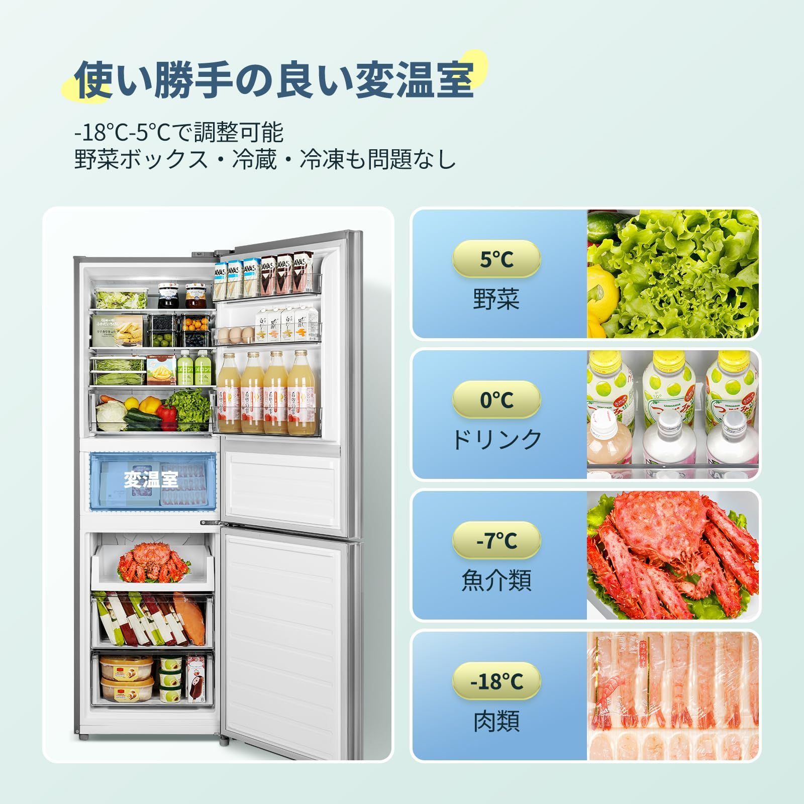 RCB239DS1JP(E) 家庭用 スリム 2ドア コンパクト 変温室付き