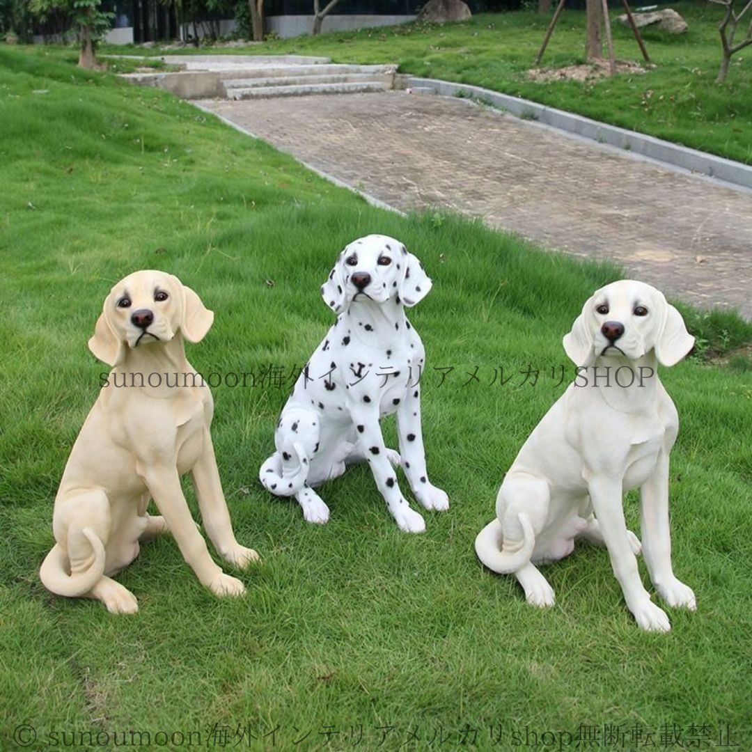 置物 オブジェ 犬 大型 リアル 屋外 樹脂 彫刻 ホームデコ 庭 屋外 屋内 直径73cm デコレーション インテリア アニマル ドッグ ラブラドール 大きい WWW_NOITHATQUANGTHANH_NET