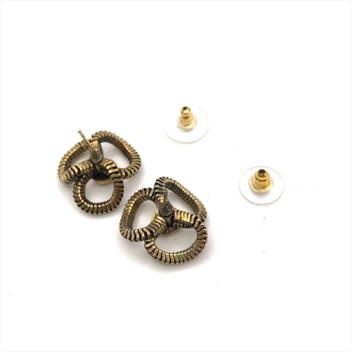 本物 ヴィンテージ CHANEL ゴールド カメリア ピアス 良品 CHANEL シャネル フラワー カメリア ココマーク