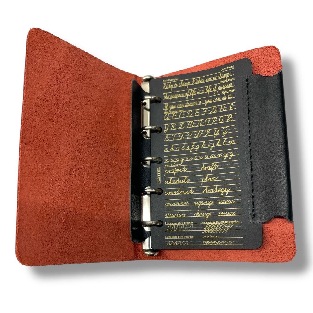 【別売To Doリスト付き】PLOTTER レザーバインダー A5 PLOTTER レザーバインダー シュリンク A5サイズ | NAGASAWA Jo