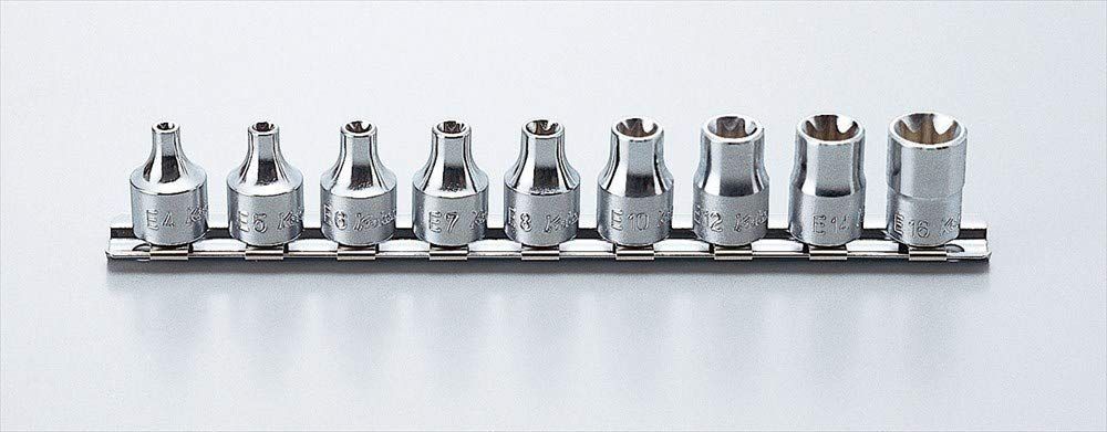 コーケン 3/8(9.5mm)SQ. トルクスソケットレールセット 9ヶ組 RS3425/9