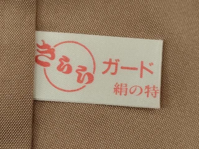 平和屋着物●本場真綿絢結城紬　色無地　空五倍子色　証紙付き　正絹　逸品　AABB7321ck 平和屋着物○本場真綿絢結城紬 色無地 空五倍子色 証紙付き 正絹
