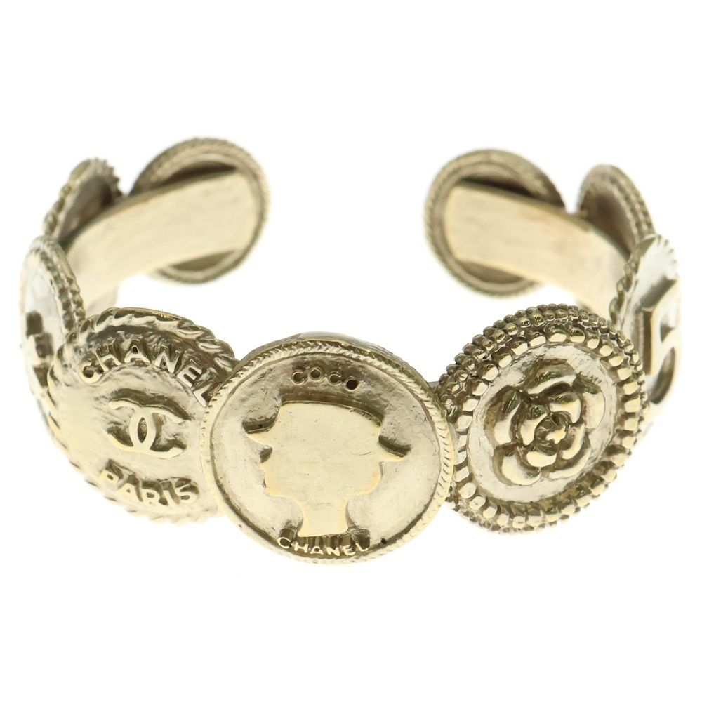 CHANEL シャネル コインバングル ブレスレット バングル ゴールド GP