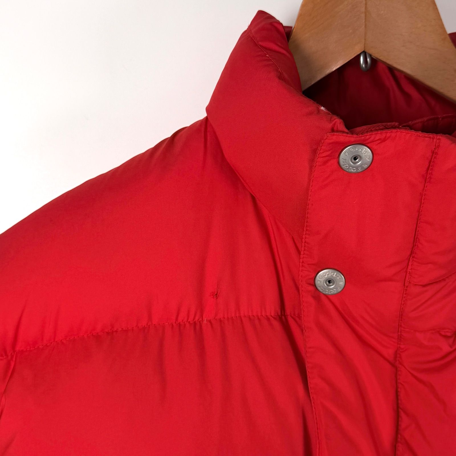 希少 Zippo ダウンジャケット レッド L ジッポ 古着 大きいサイズ