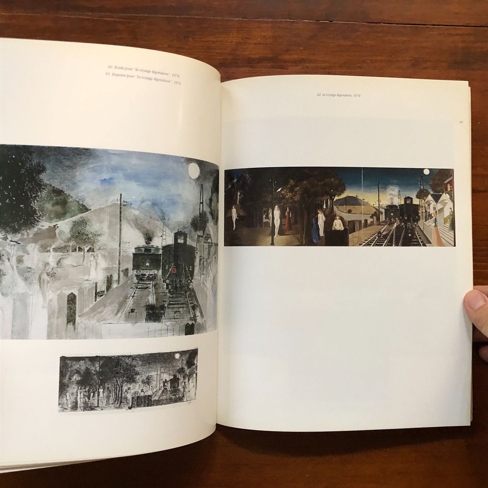 ポール・デルヴォー 電車の画集「P. Delvaux - Trains - Trams