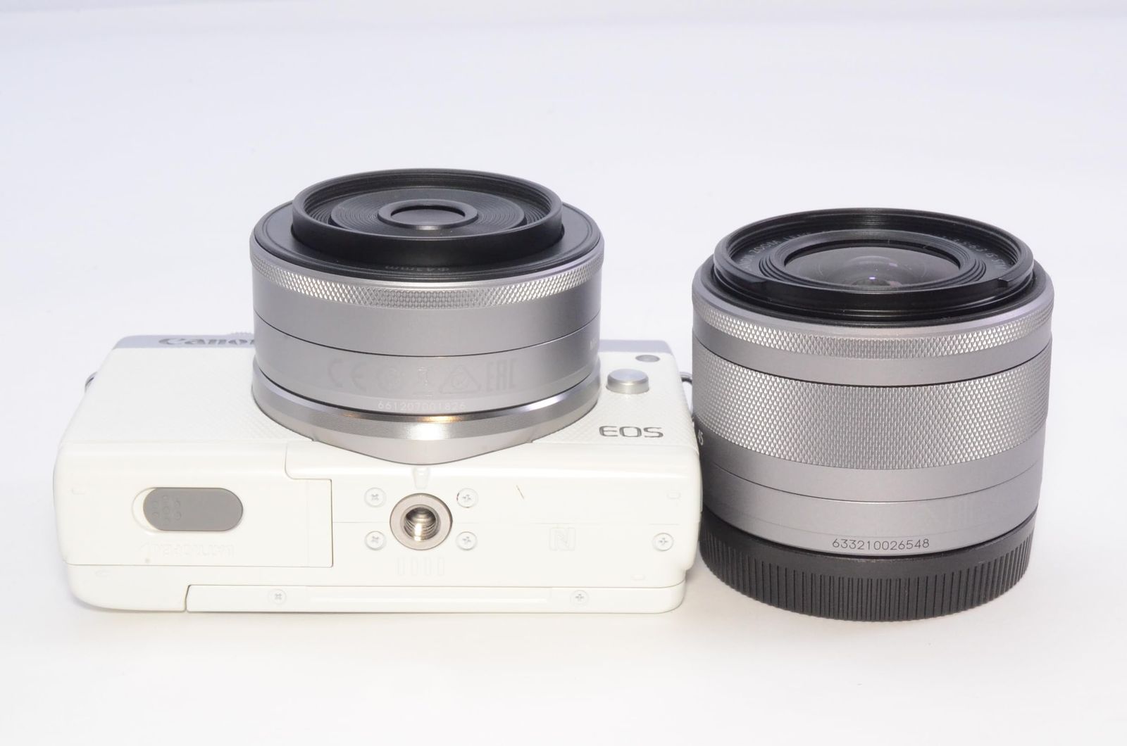 元 き Canon キャノン EOS M100 ダブルレンズキット ホワイト ミラーレス一眼カメラ LAWEED_CL